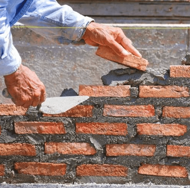 Masonry installation work