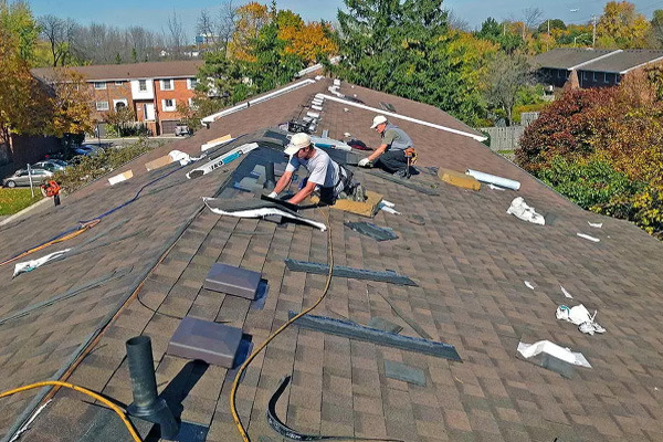 Professional roof installation
